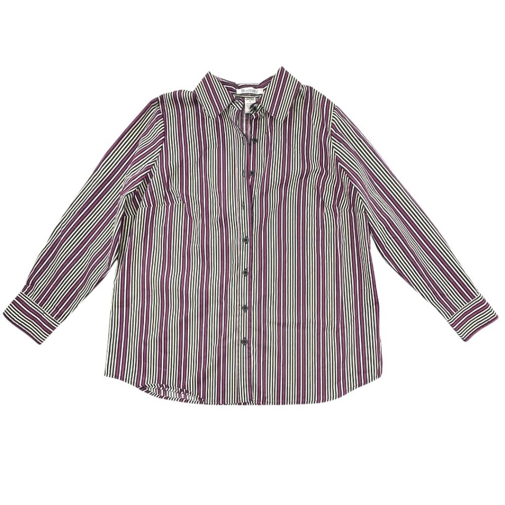 Vintage Roaman's Striped Button Up Shirt